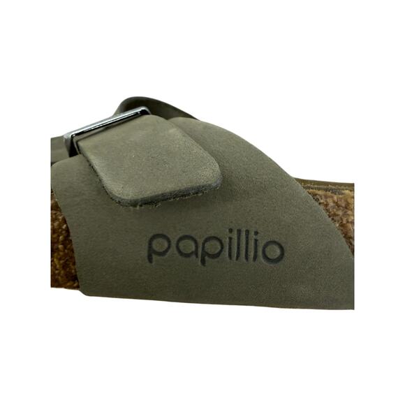 Birkenstock Papillio GIZEH PAP Platform Toe Separator Sandals Grey Nubuck 39 - Picture 8 of 10